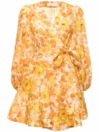 ZIMMERMANN - Raie Printed Cotton Wrap Mini Dress