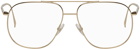 Fendi Gold Steel Aviator Glasses