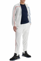 LACOSTE 'sporty tracksuit with contrasting stitching White