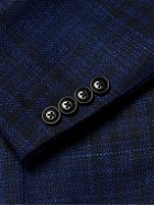 Peter Millar - Checked Wool and Silk-Blend Blazer - Blue