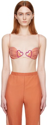 Nensi Dojaka Pink Heart Bra