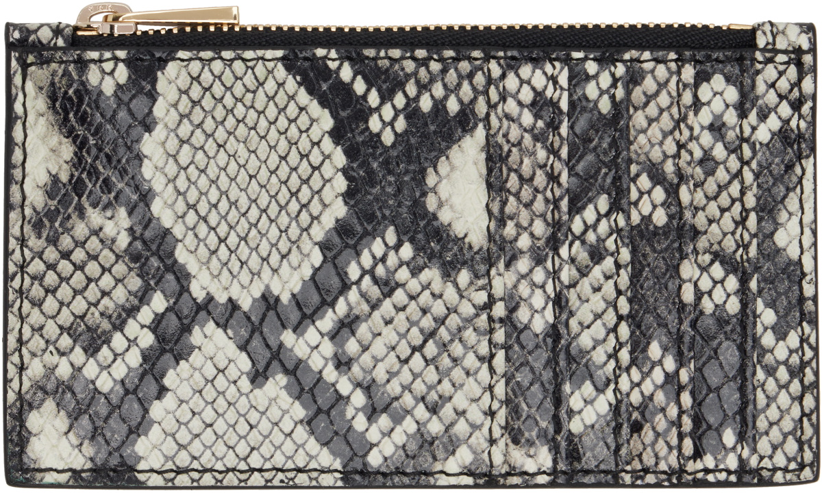 ANINE BING Black & White Lucy Card Holder