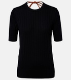 Plan C Ribbed-knit cotton top