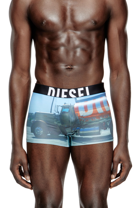 Photo: Diesel Boxer briefs with Pop print - Trunks Mens in Blue