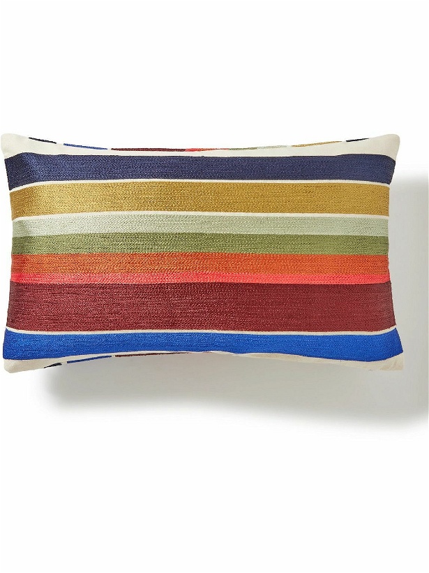 Photo: Paul Smith - Striped Cotton-Jacquard Down Cushion