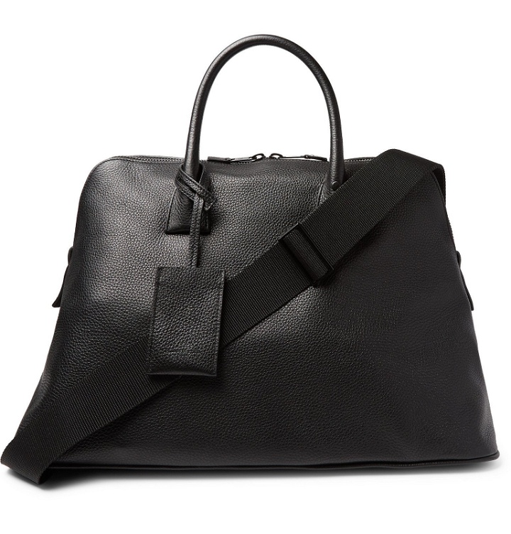 Photo: Maison Margiela - Full-Grain Leather Tote Bag - Black