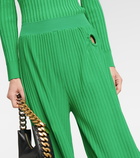 Stella McCartney - Ribbed-knit culottes