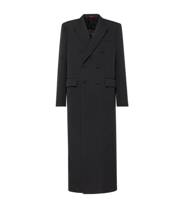 Photo: Gucci Web Stripe double-breasted wool overcoat