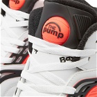 Reebok Men's Pump TZ Sneakers in White/Core Black/Neon Cherry