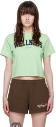 Sporty & Rich Green 'Wellness' Ivy T-Shirt