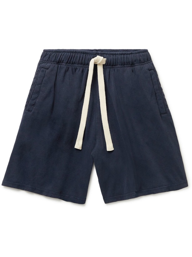 Photo: Jungmaven - Garment-Dyed Hemp and Organic Cotton-Blend Jersey Shorts - Blue