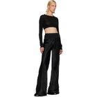 Rick Owens Black Tower LS Crop T-shirt