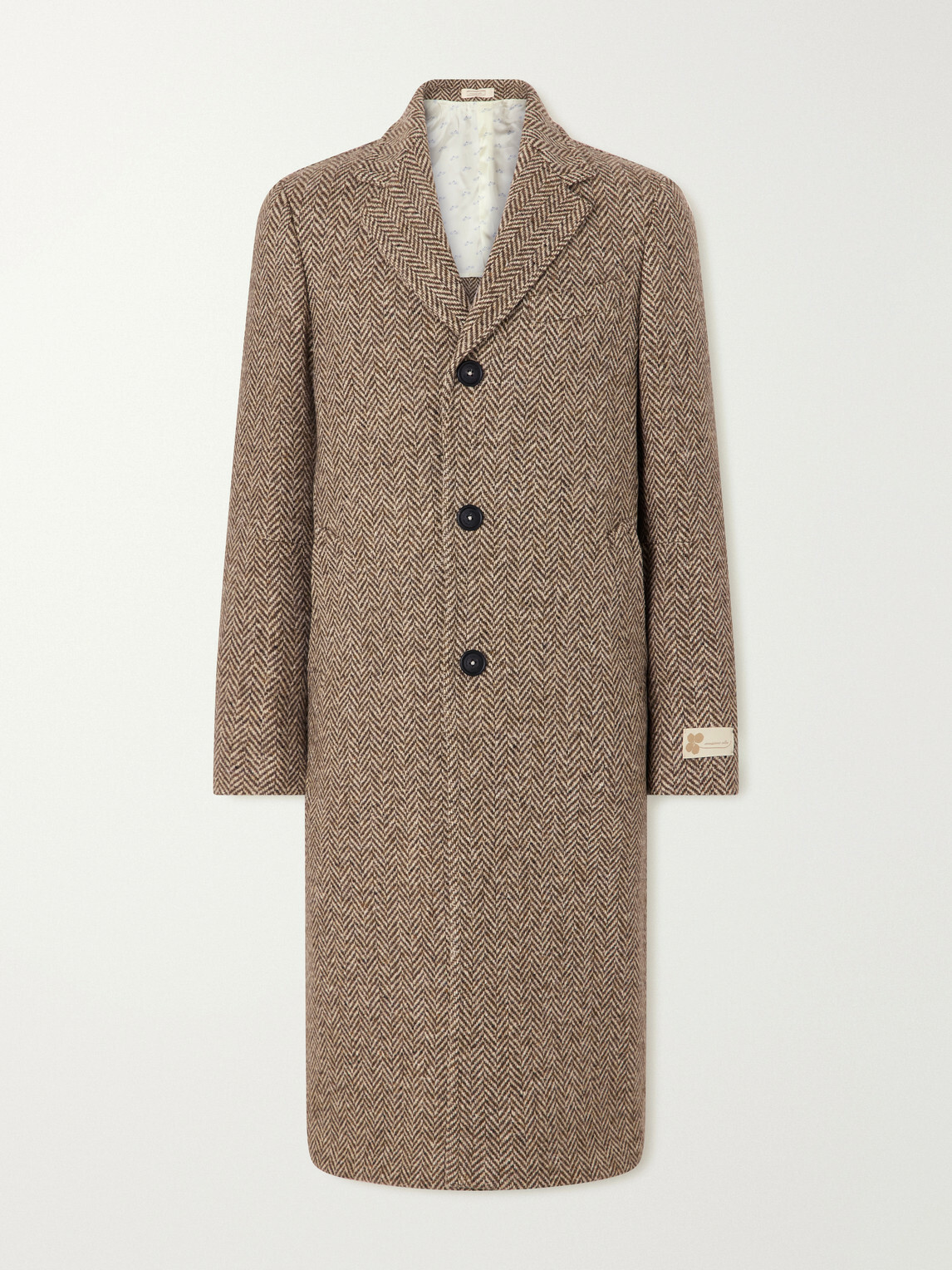 Massimo Alba - Mercury Herringbone Virgin Wool Coat - Neutrals