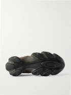 Oakley Factory - Mesh-Trimmed Suede Sneakers - Brown