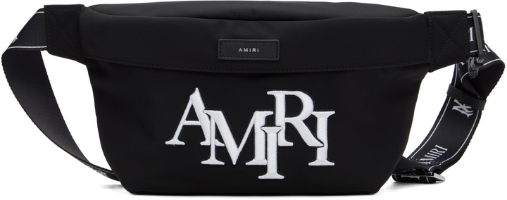 Photo: AMIRI Black 'AMIRI' Staggered Belt Bag