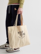 Maison Kitsuné - Palais Royal Logo-Print Cotton-Canvas Tote Bag