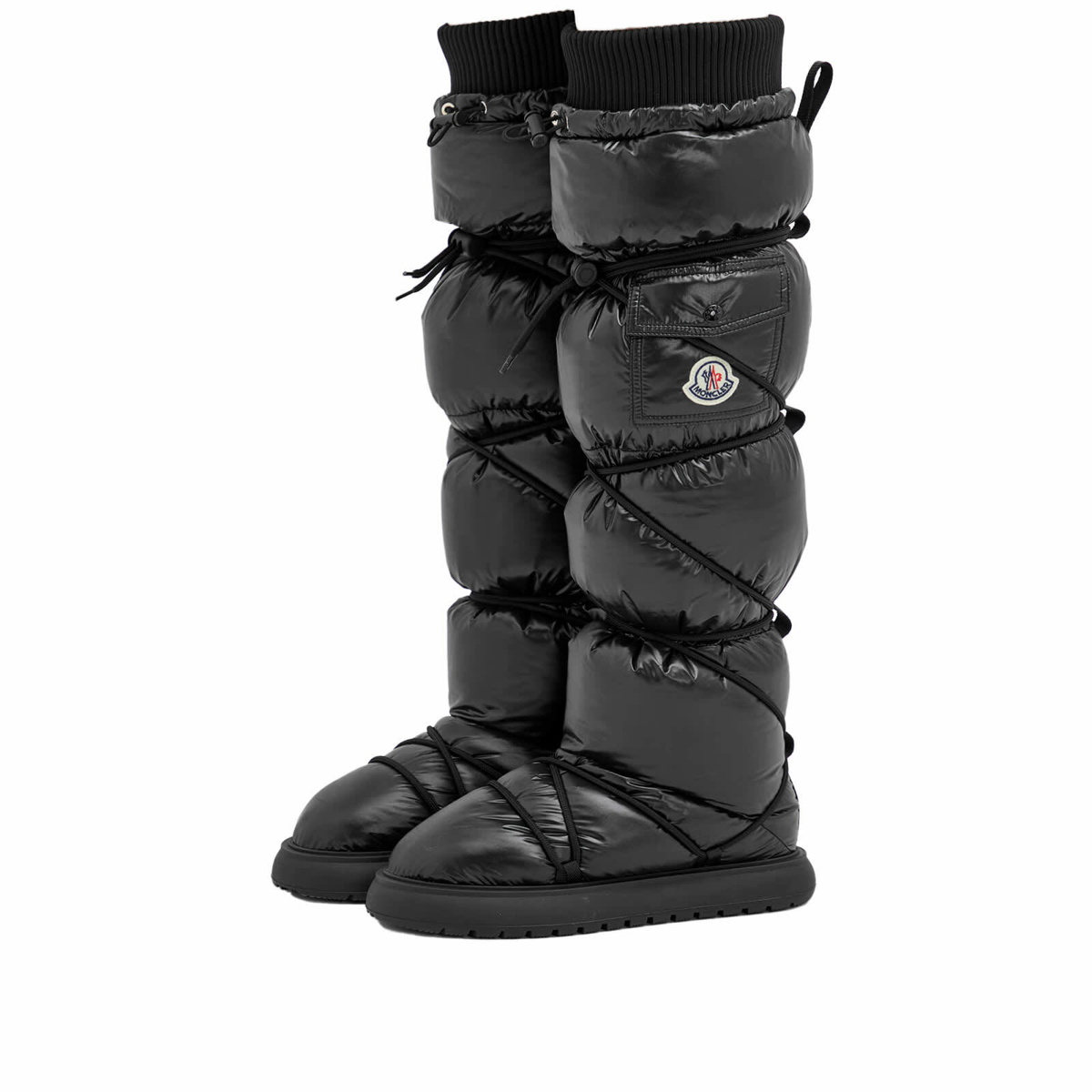 Photo: Moncler Women's Gaia Pocket High Snow Boots in Black