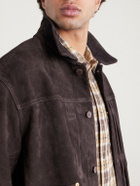 Nudie Jeans - Dante II Suede Trucker Jacket - Brown