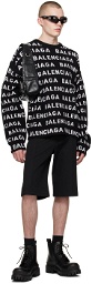 Balenciaga Black Jacquard Sweater