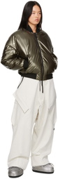 Templa Khaki Alkane Down Bomber Jacket