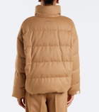 Max Mara Reversible camel hair down jacket