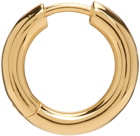 Maria Black Gold Polo Huggie Earring