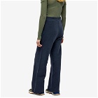 Raf Simons Women's Jogging Pants With R Embroidery And Leather Patch in Dark Navy