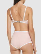 VERSACE Baroque Jacquard Terry Bikini Top