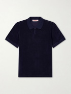 Orlebar Brown - Bruno Cotton-Terry Polo Shirt - Blue