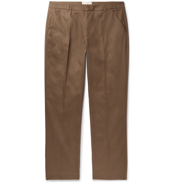 Photo: Folk - Cotton-Twill Trousers - Brown