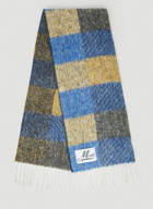 Check Scarf in Blue