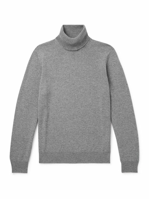 Photo: Brunello Cucinelli - Cashmere Rollneck Sweater - Gray