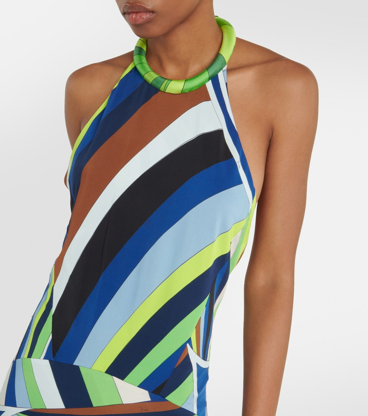 Pucci Printed halterneck maxi dress Emilio Pucci