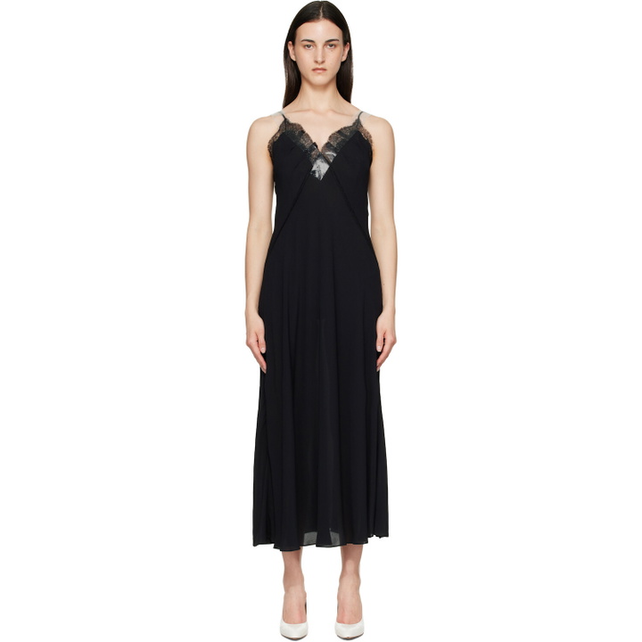 Photo: Maison Margiela Black Taped Slip Maxi Dress