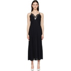 Maison Margiela Black Taped Slip Maxi Dress