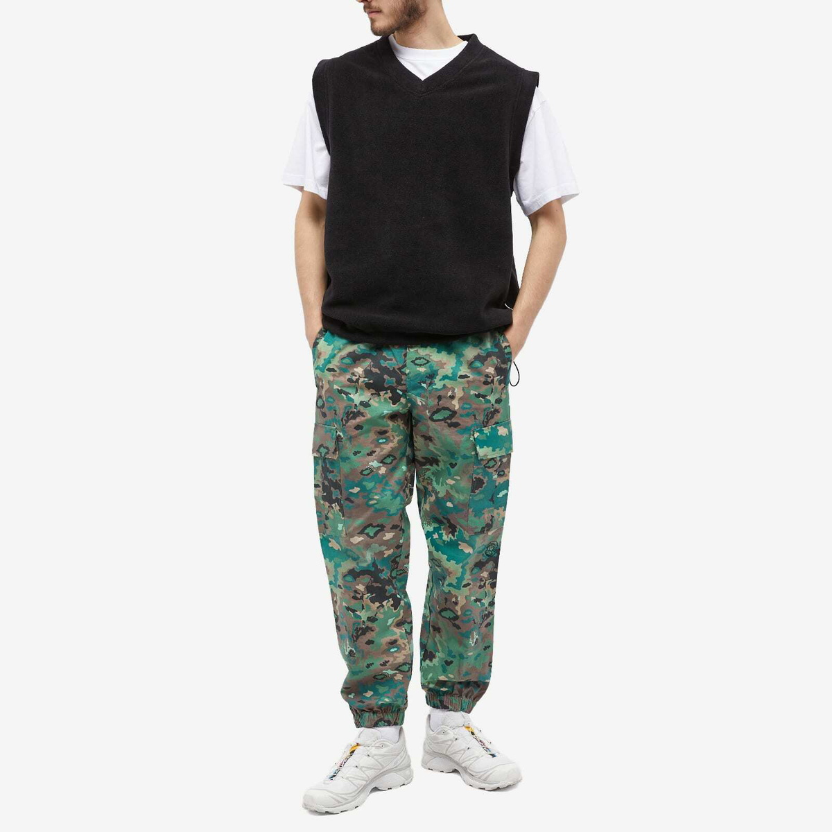 Billionaire boys club terra sales camo joggers in malachite green