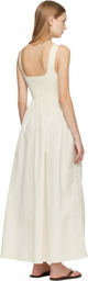 Matteau Off-White Knit & Cotton Maxi Dress