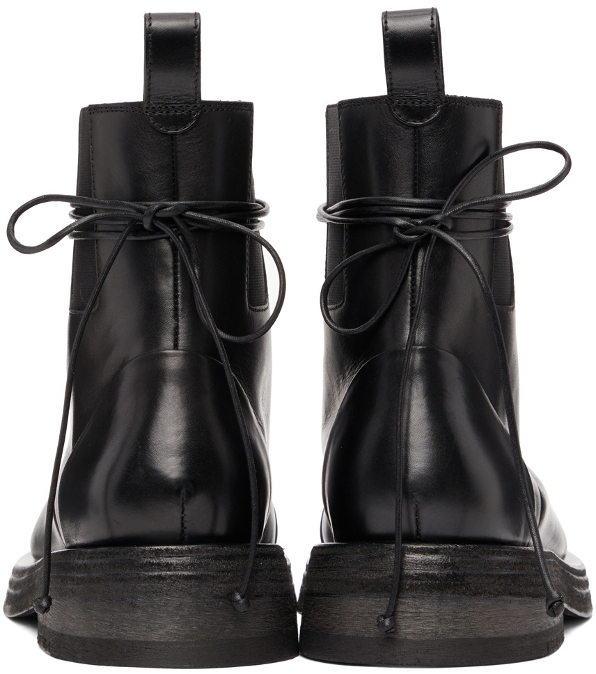 MARSÈLL Black Mentone Lace-Up Boots Size 45 US 12 MSRP $1340 Marsèll Black Mentone Lace-Up Boots Marsèll main image 3