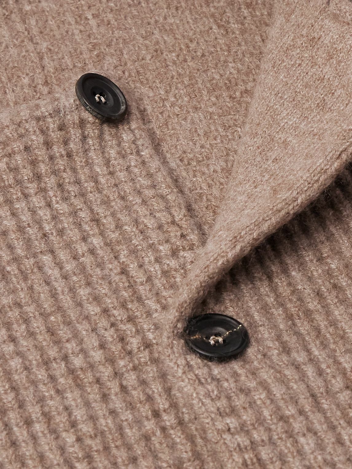 Rubinacci - Waffle-Knit Cashmere Cardigan - Brown
