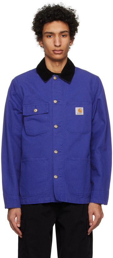 Photo: Carhartt Work In Progress Blue Michigan Jacket