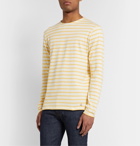 Armor Lux - Striped Cotton T-Shirt - Yellow