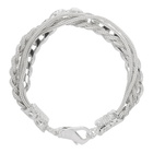 Emanuele Bicocchi Silver Chain Braided Bracelet