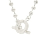 Gucci Women's Jewellery Boule Choker Necklace in Silver