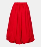 Noir Kei Ninomiya Gathered cotton midi skirt