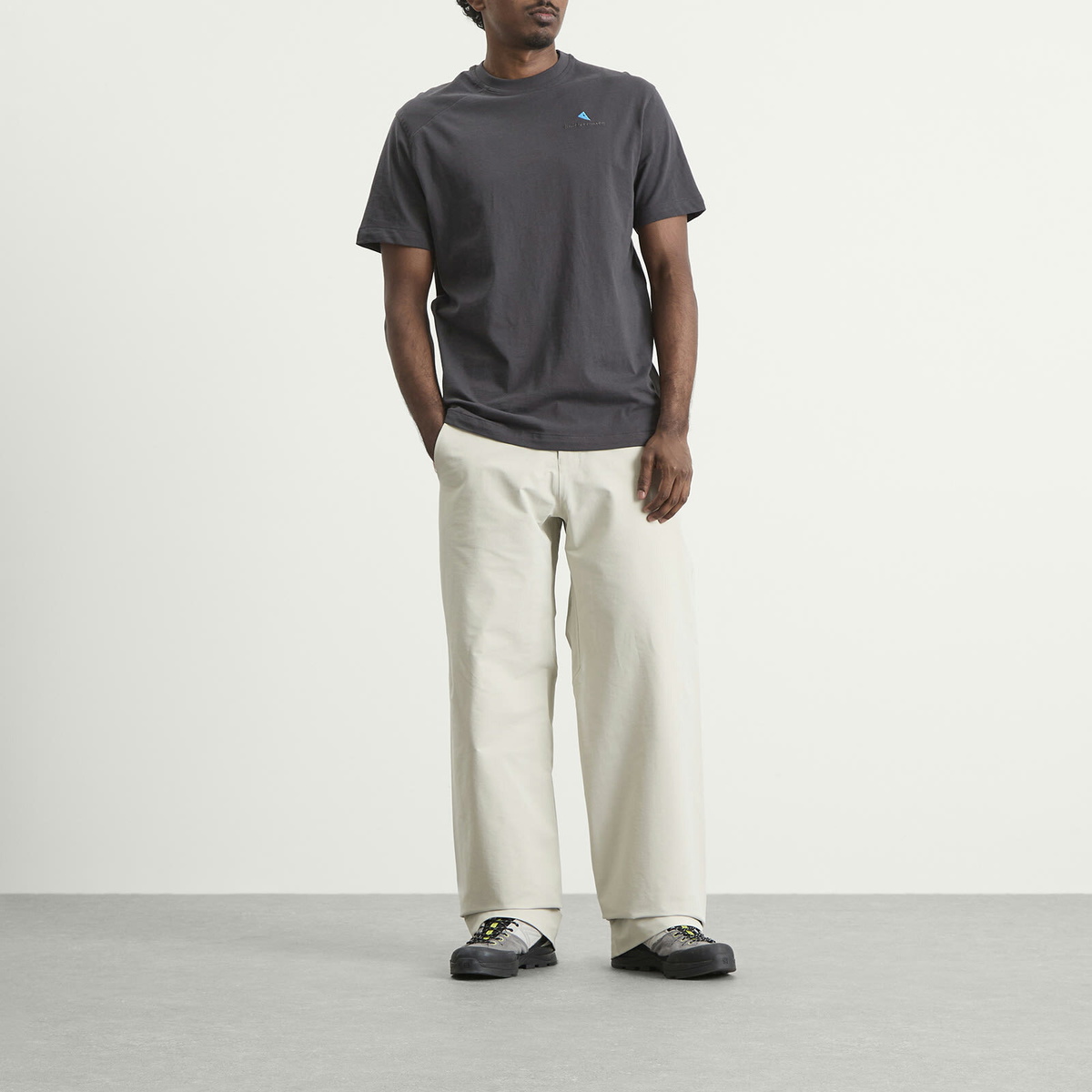Klättermusen Men's Root Logo T-Shirt in Raven