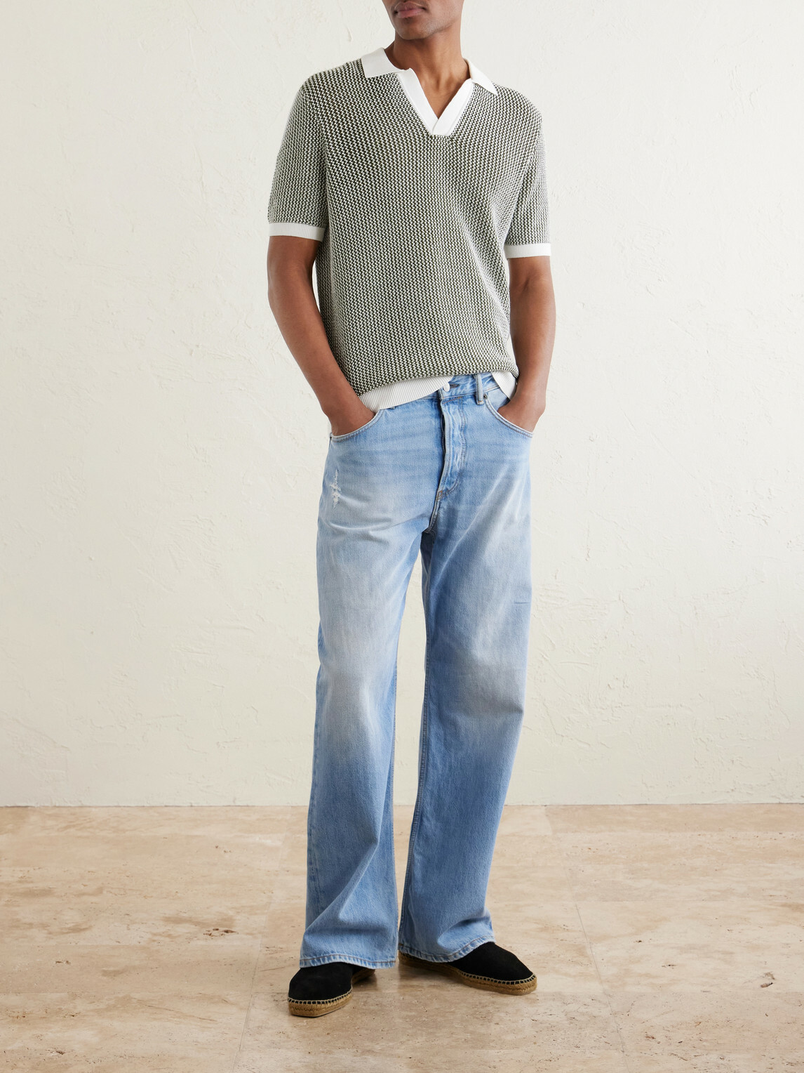 Orlebar Brown - Horton Slim-Fit Crocheted Cotton Polo Shirt - Green