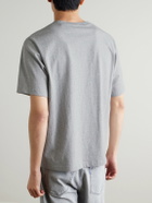 NN07 - Jett 30026 Embroidered Organic Cotton-Jersey T-shirt - Gray