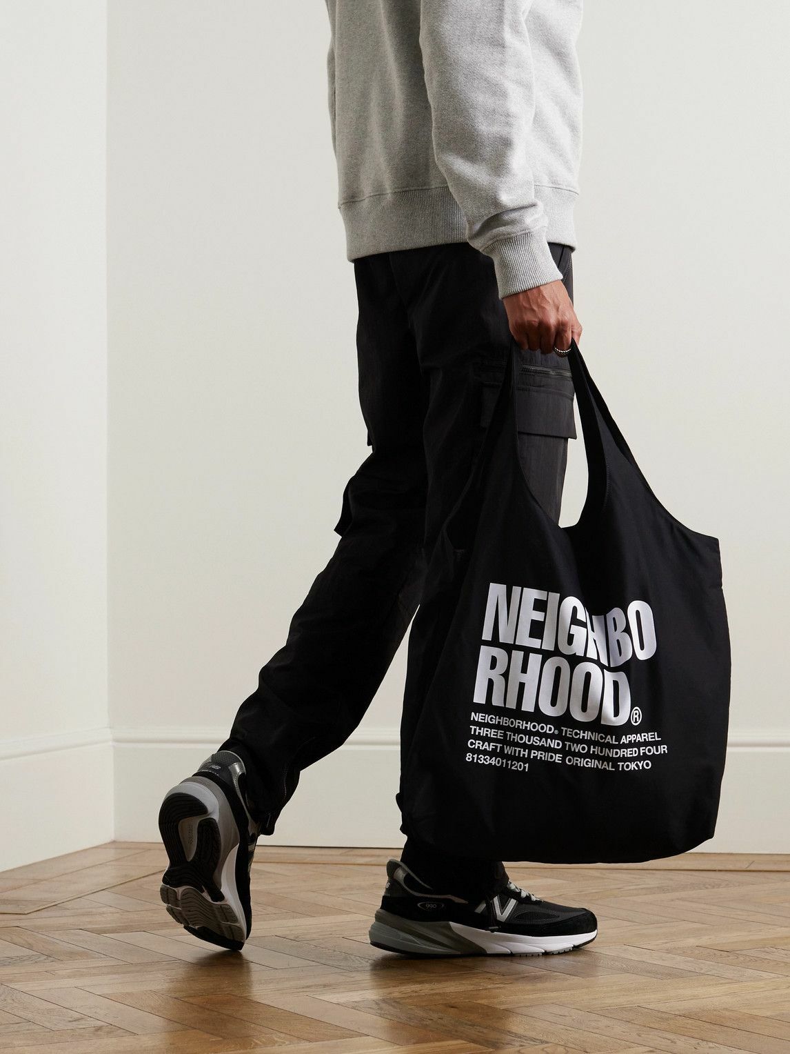 Neighborhood - ID Large Printed Cotton-Twill Tote Bag Neighborhood