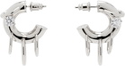 Panconesi Silver Pierced Hoop Earrings