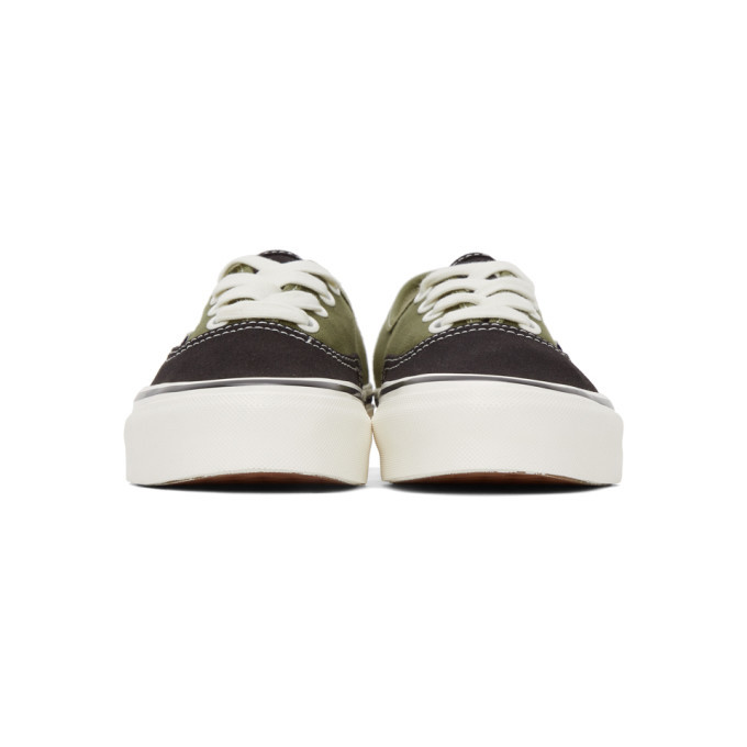 Vans Black and Green OG Authentic LX Sneakers Vans